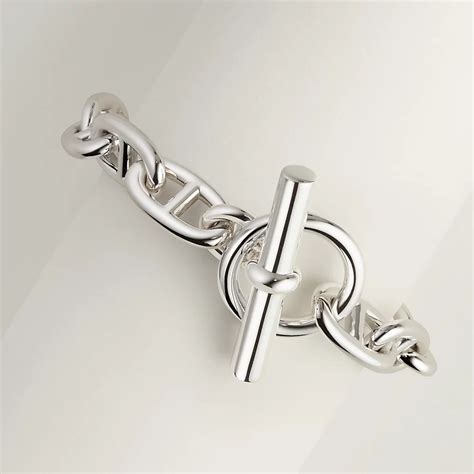 bracelet hermes chaine d ancre occasion|bracelet argent grosse maille hermes.